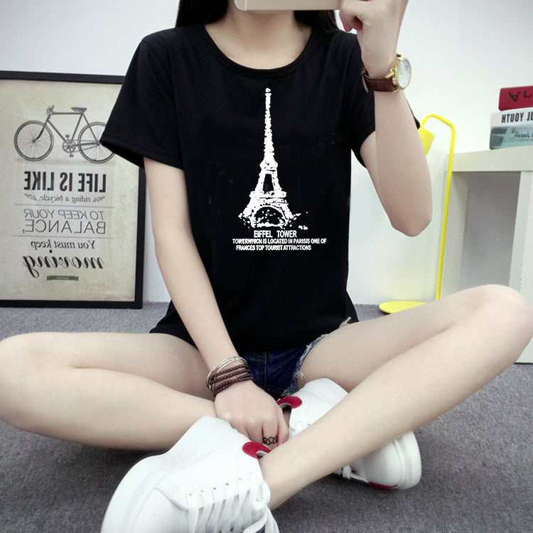 Women's Graphic Letter Print T-Shirt – Casual Short Sleeve Tee