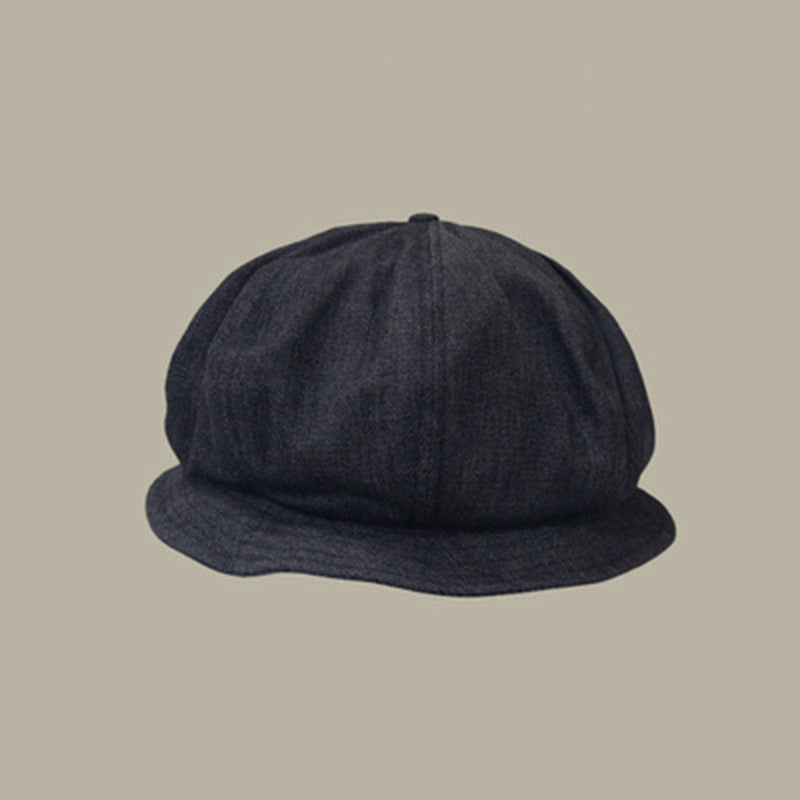 Designer Large Dome Cotton Bucket Hat in Japanese Lazy Style for Women