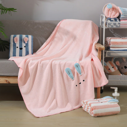 Children's cartoon super soft cotton gauze bath towel
