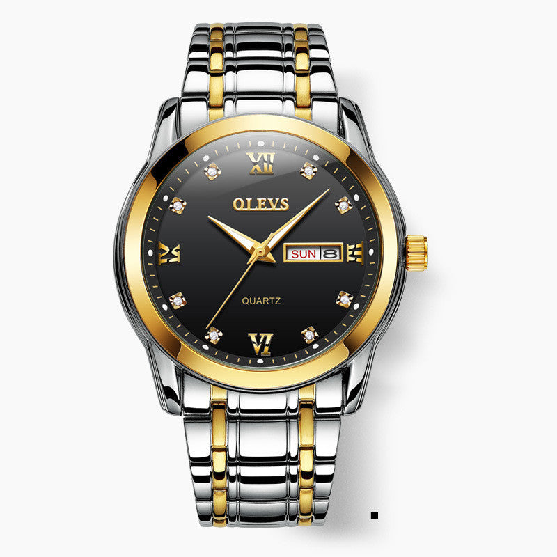 Trendy Brand Quartz Watch Luminous Waterproof Men's Watch