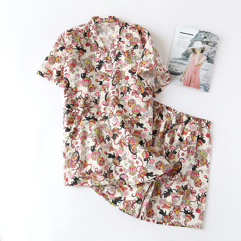 Women's Fashion Cotton Loungewear Two-piece Suit