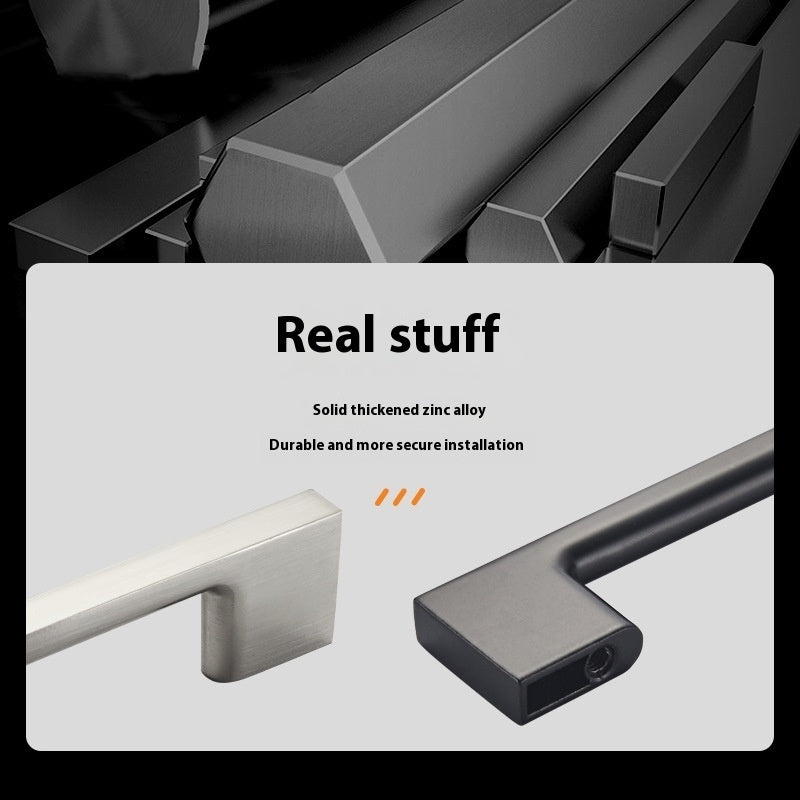 Zinc Alloy Long Handle Cabinet Door Drawer Wardrobe Handle