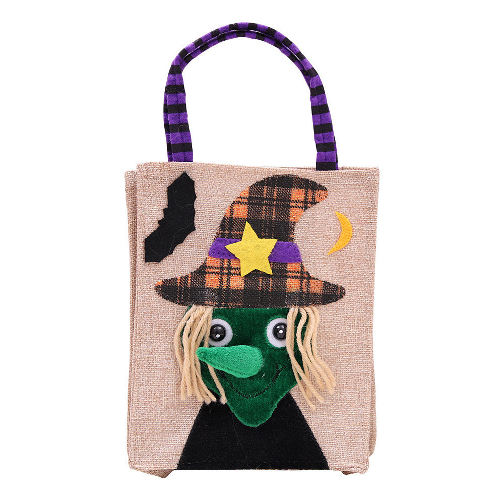 Halloween Decorations Cartoon Pumpkin Skull Witch Candy Bag