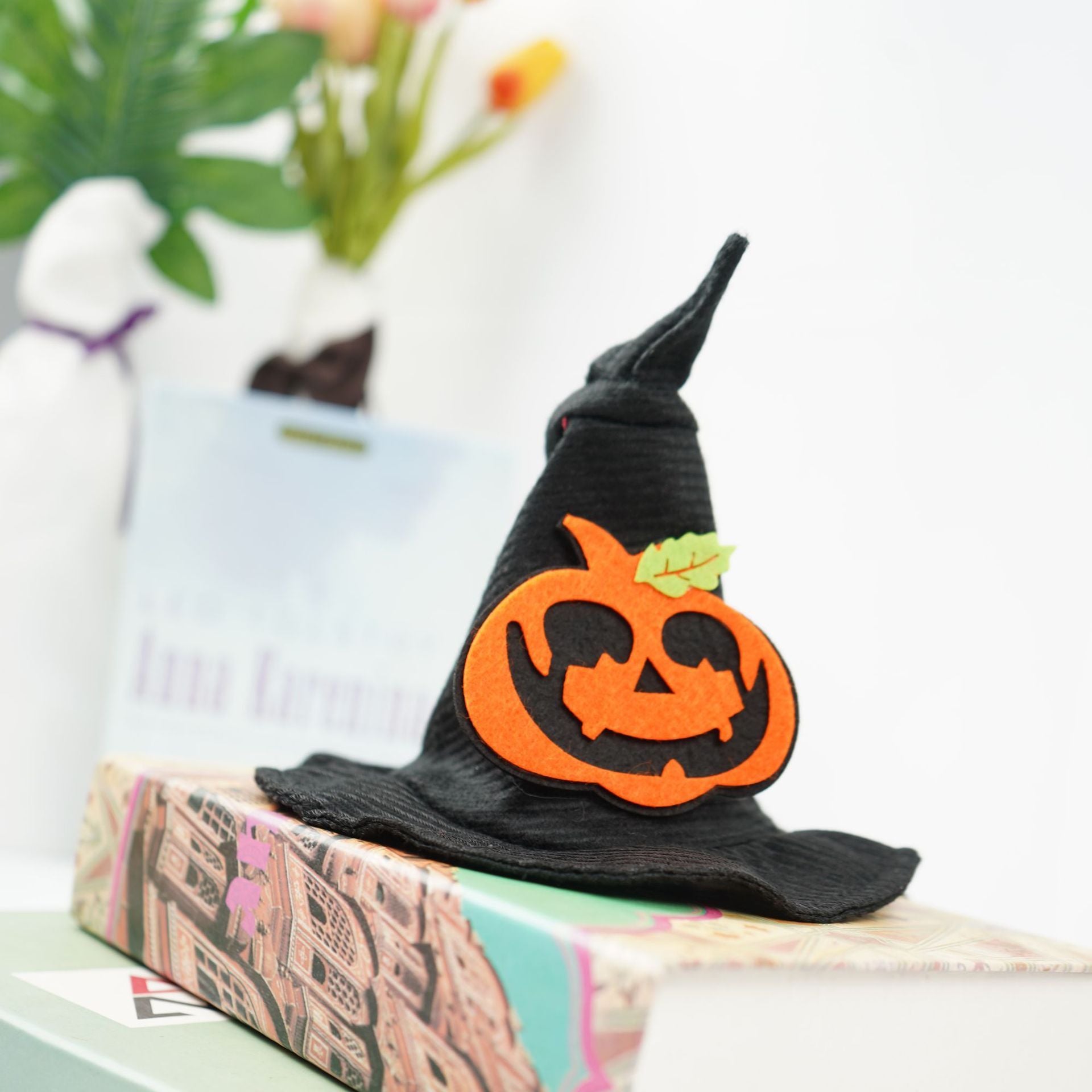 Halloween Pet Wizard Hat – Creative Magical Costume Accessory for Dogs and Cats