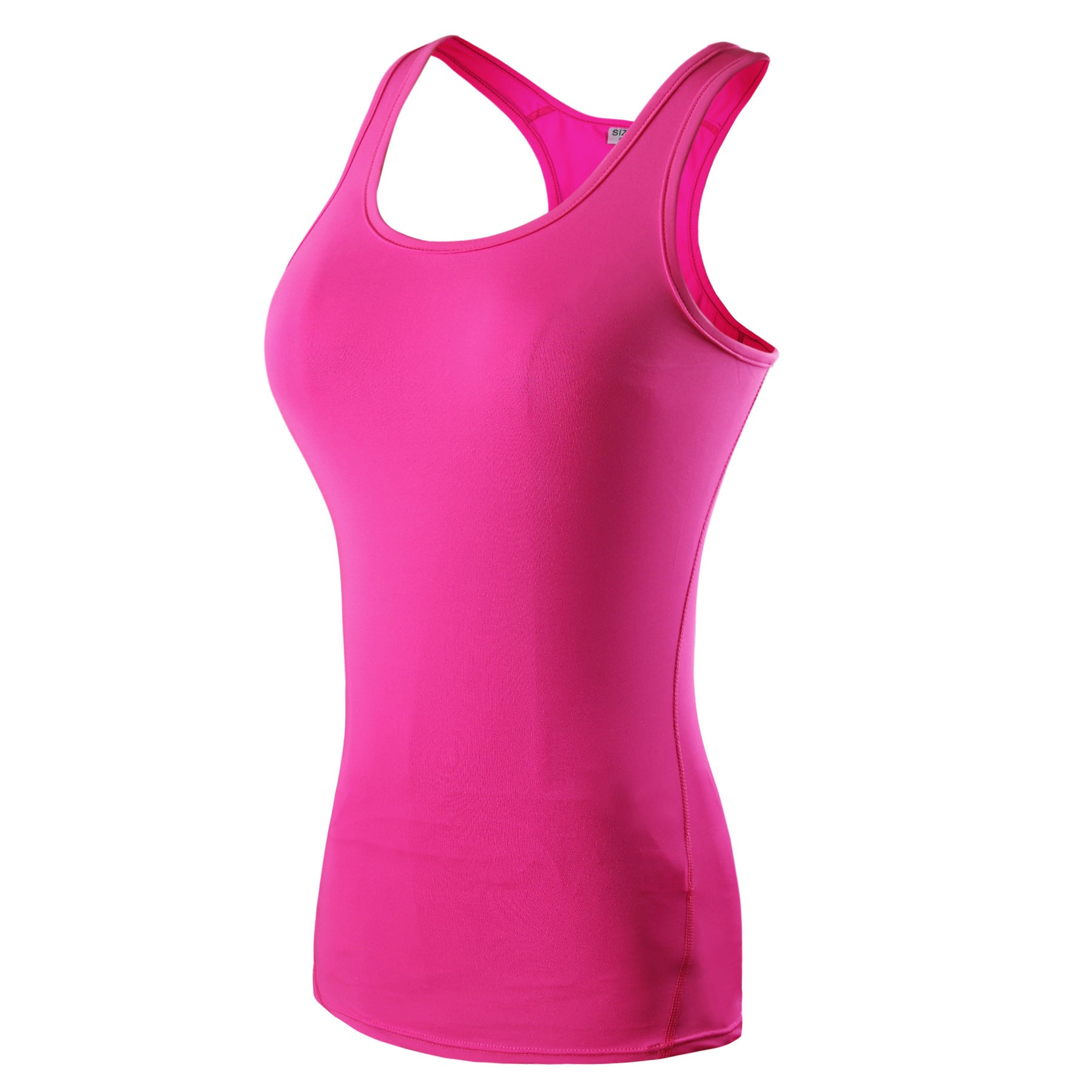 Women’s Plus Size Tank Top with Built-In Bra – Sleeveless Fitness & Yoga Vest