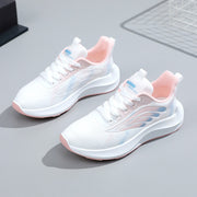 Women's Fashion All-matching Mesh Surface White Shoes