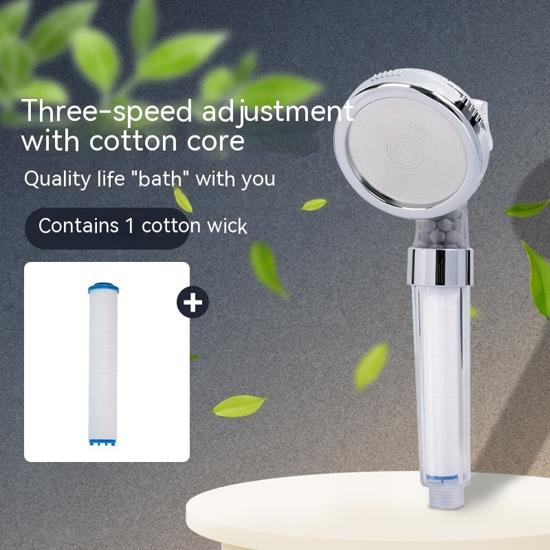 3-Speed Anion Supercharged Filtering Shower Head Nozzle