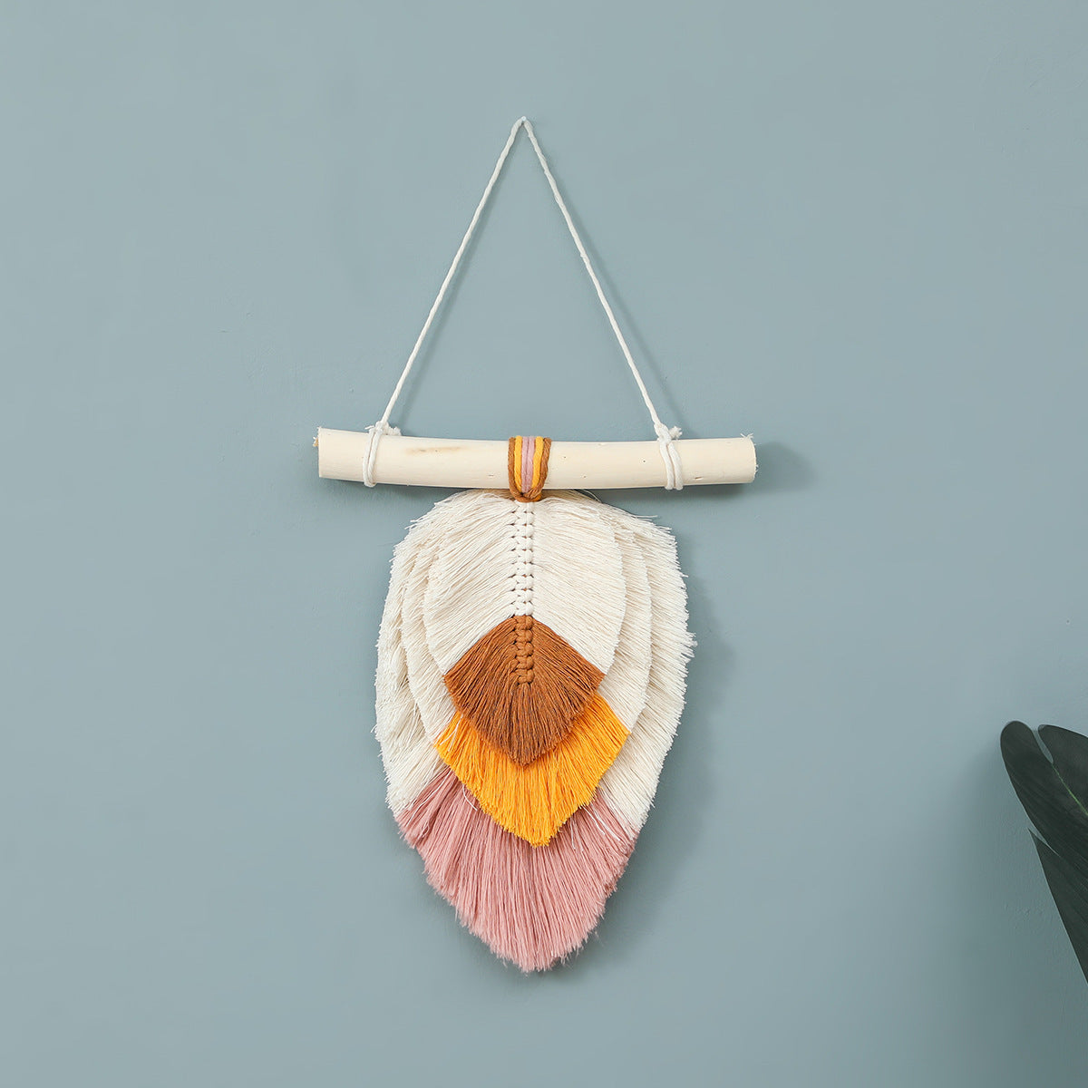 Home Nordic Room Ornament Leaves Hand-woven