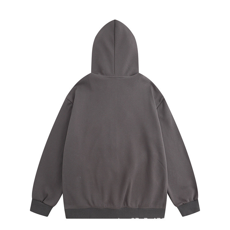 Unisex Hooded Cotton Sweater Regular Fit Color Matching