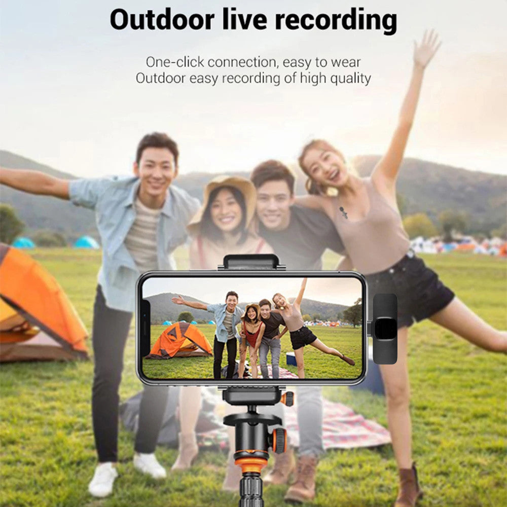ClearCast™ Wireless Lavalier Microphone – iPhone & Android Compatible