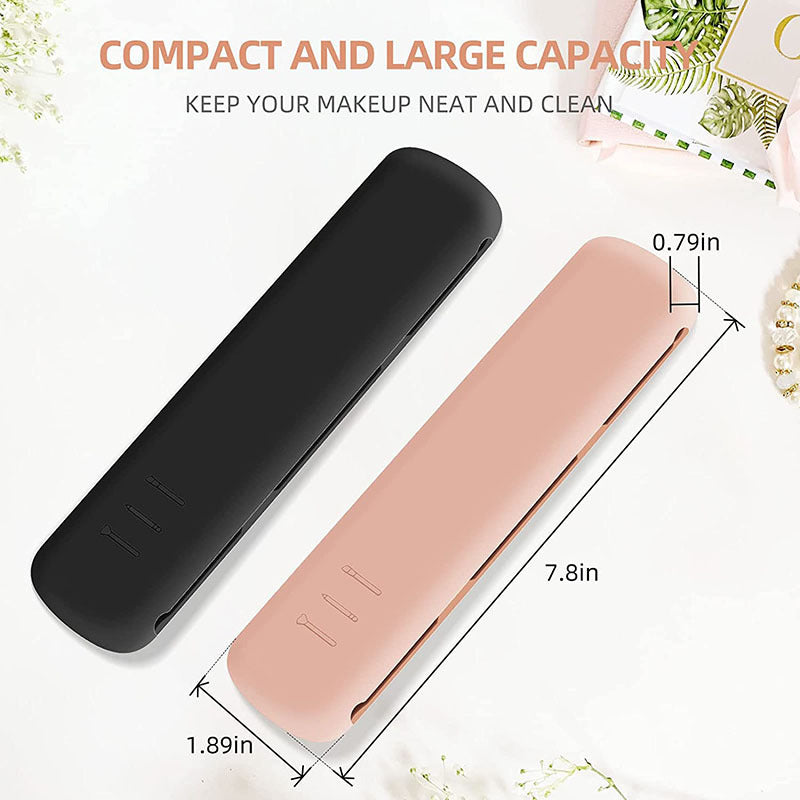 Silicone Makeup Brush Storage Bag – Magnetic Protective Cover