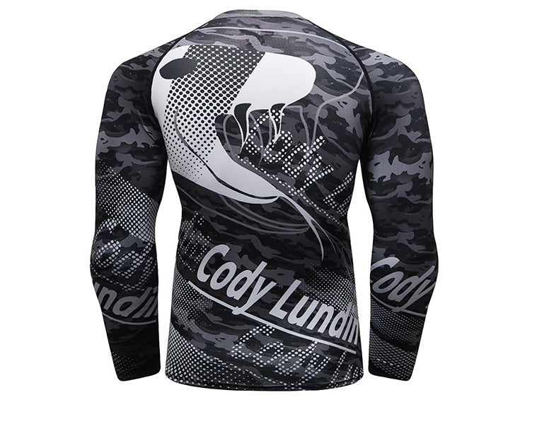 Long sleeved tights, men's running suit