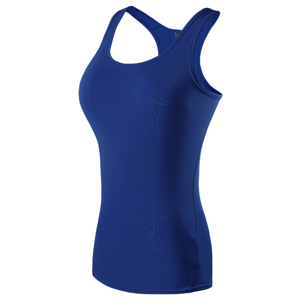 Women’s Plus Size Tank Top with Built-In Bra – Sleeveless Fitness & Yoga Vest