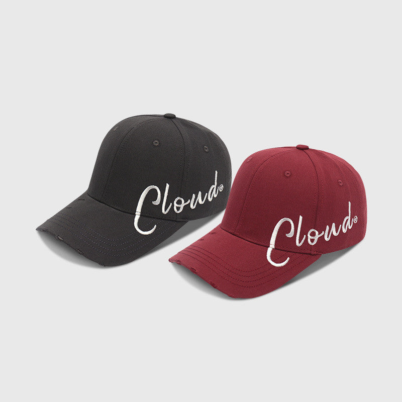 Minimalist All-match Personalized Embroidery Sunshade Comfortable Peaked Cap