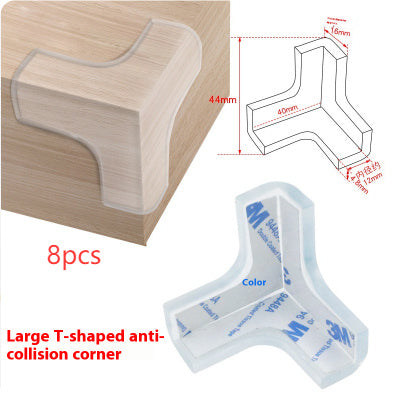 Soft PVC Table Corner Guard For Baby Safety With 3M Tape