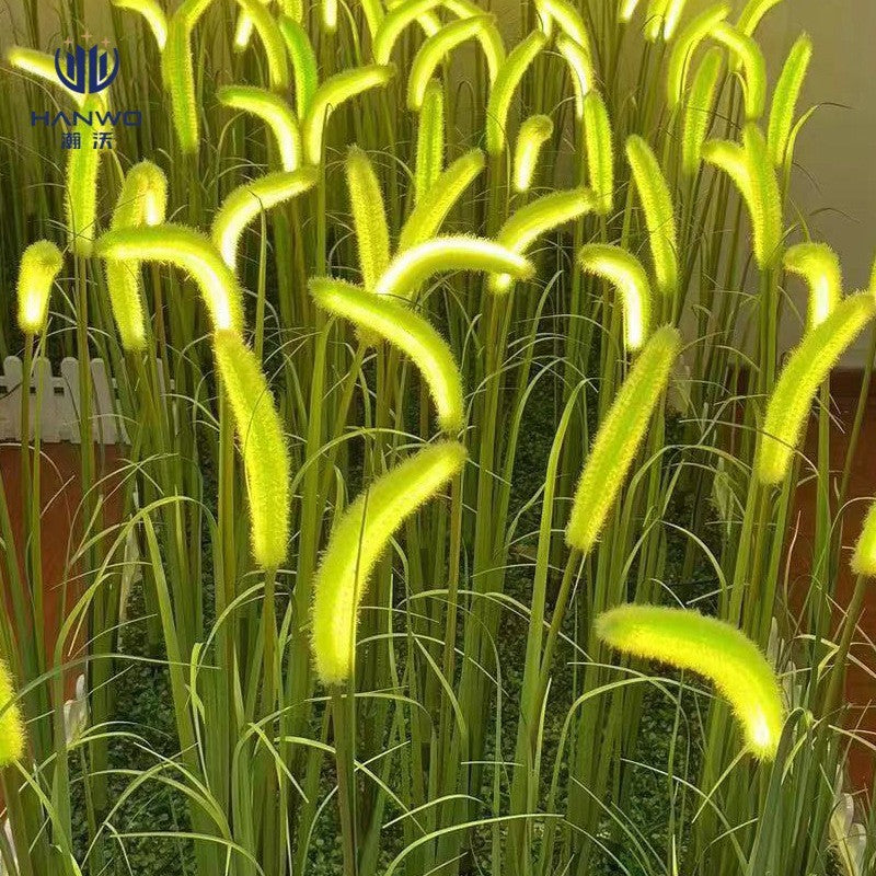 Outdoor Simulation Solar Dogtail Grass Lamp Led Decoration Lawn Lamp