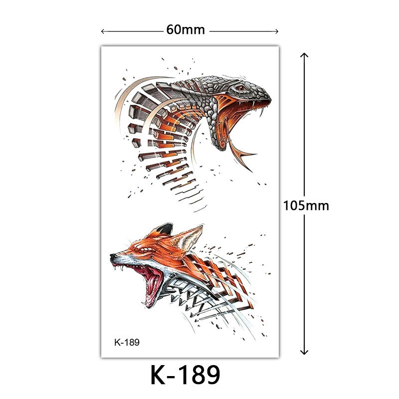 Tattoo Stickers – English Letters, Flowers, Butterfly Sketch Lines, Waterproof Temporary Tattoo