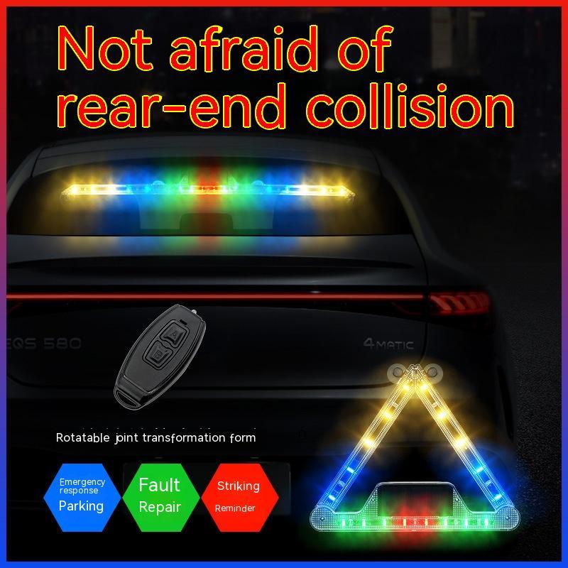 Solar Warning Light Car Anti-collision Flash Emergency Light