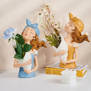 Bouquet Girl Ornament Home Ornament Resin Nordic Light Luxury
