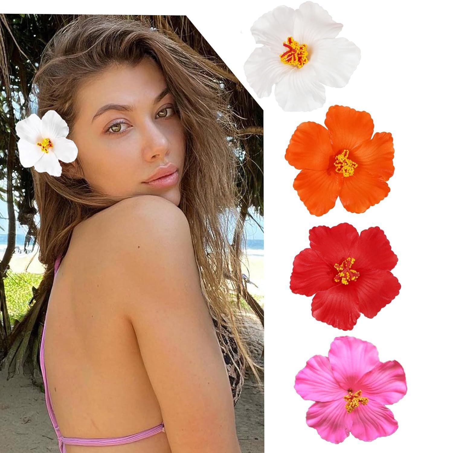 Bohemian Flower Hair Clip for Beach Vacations