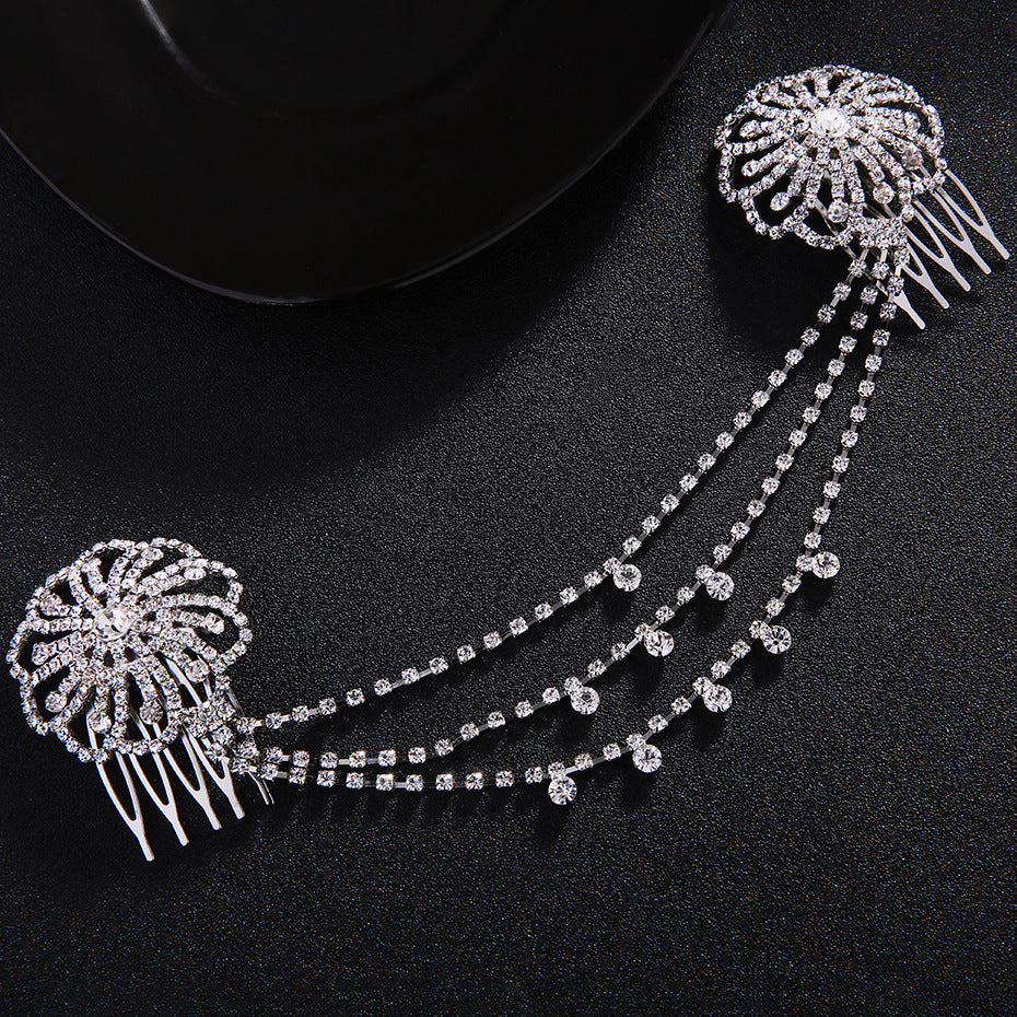 Retro Disc Hair Comb Wedding Dress Accessories