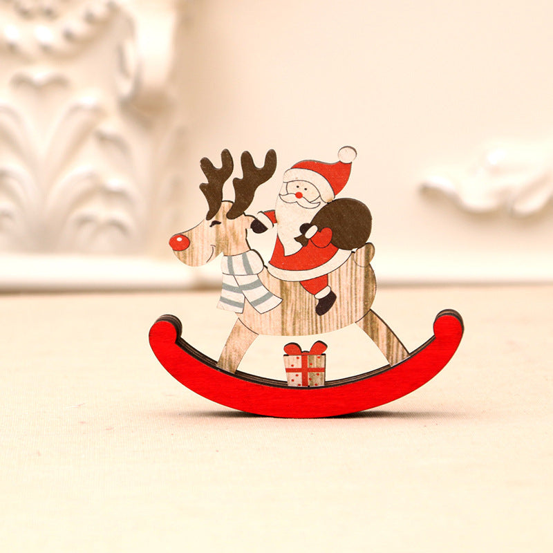 Christmas Decorations Wooden Celebrity Gift Box Ornaments For The Elderly