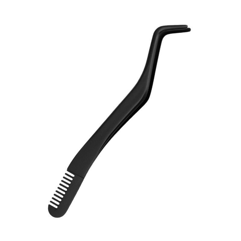 Eyelash Comb & Tweezers – Metal Lash Tool for Shaping & Application