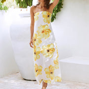 Daydream Daze Strapless Maxi Dress Print