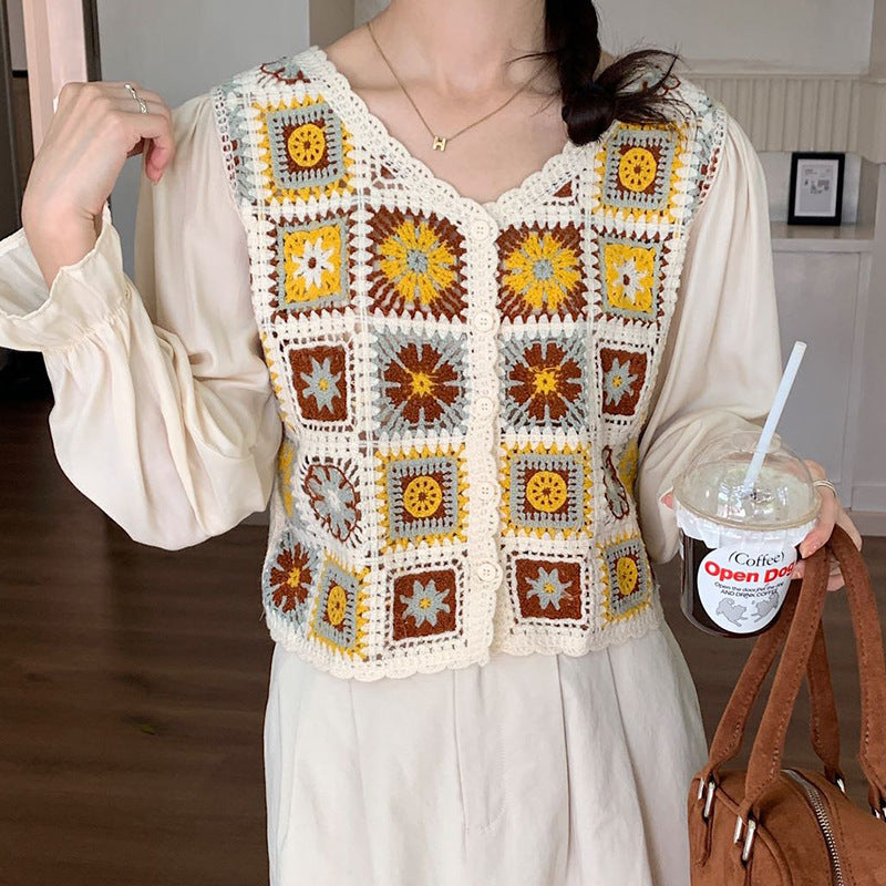 Hollowed Fashion College Style Blouse Women