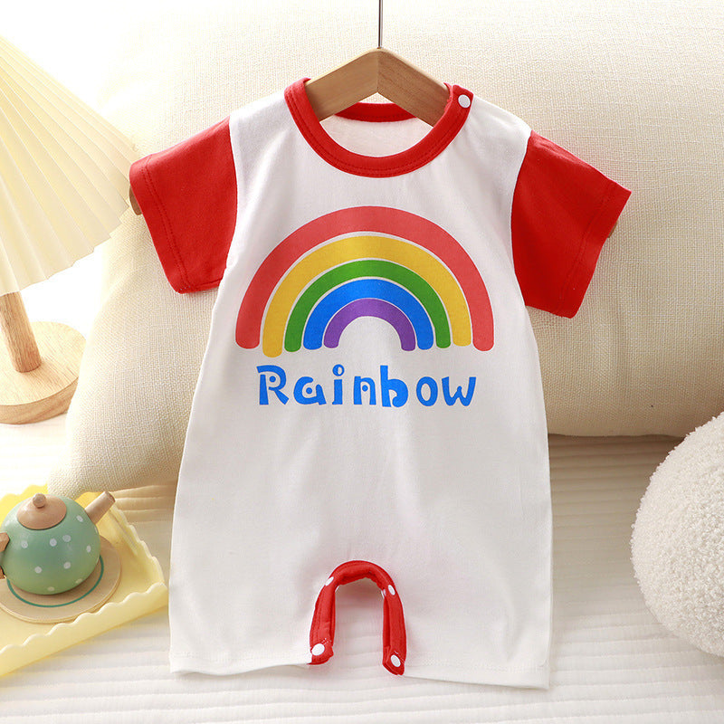 Cute Cartoon Print Onesies Newborn High Quality Fabric