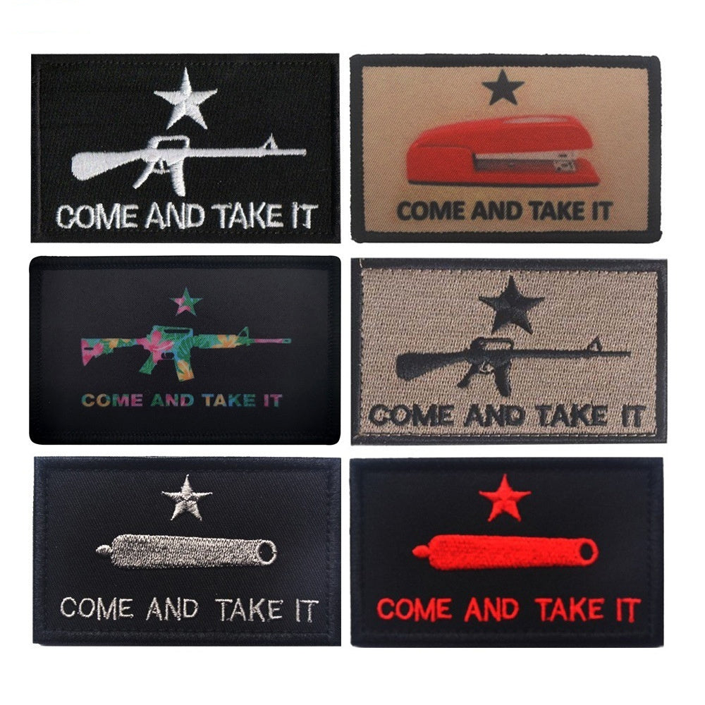 Five-Star AK Machine Gun Embroidered Cloth Tips – Gas Seal Patch