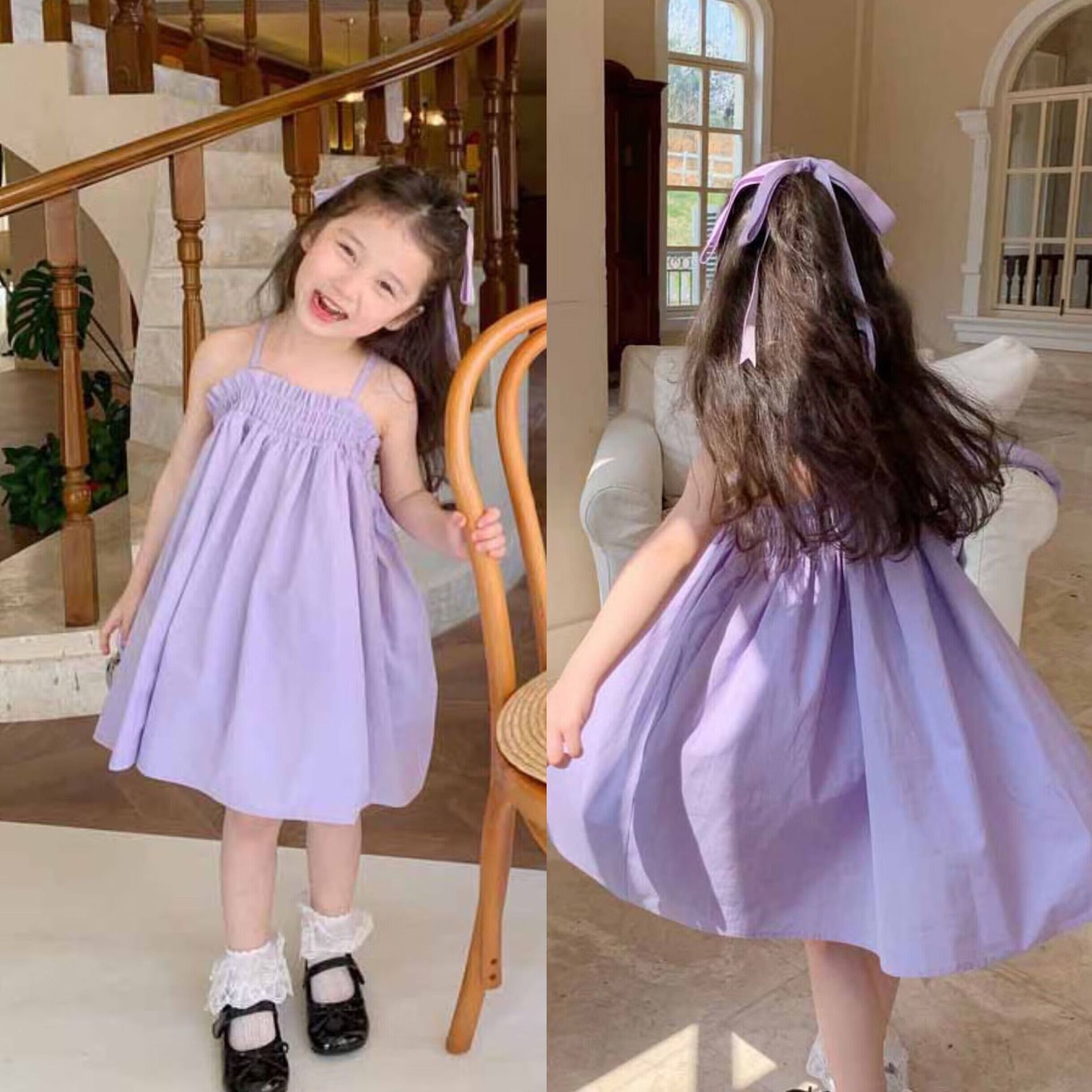 Girls' Sling Tube Top Dress