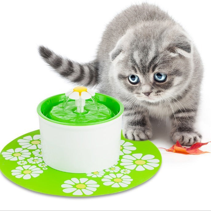 Fashion Automatic Lower Style DogKitten Water Drinking Pet Fountain Pet Bowl Drink Dish Filter