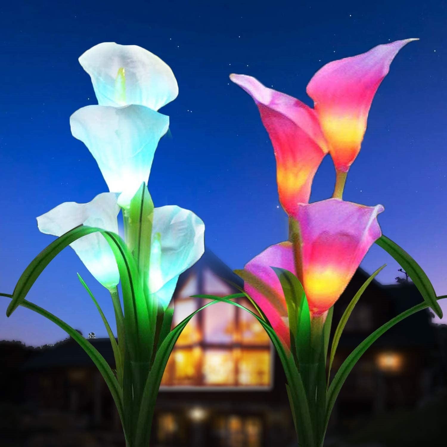 Solar Garden Outdoor Lamp ABS Silk Stainless Steel IP65