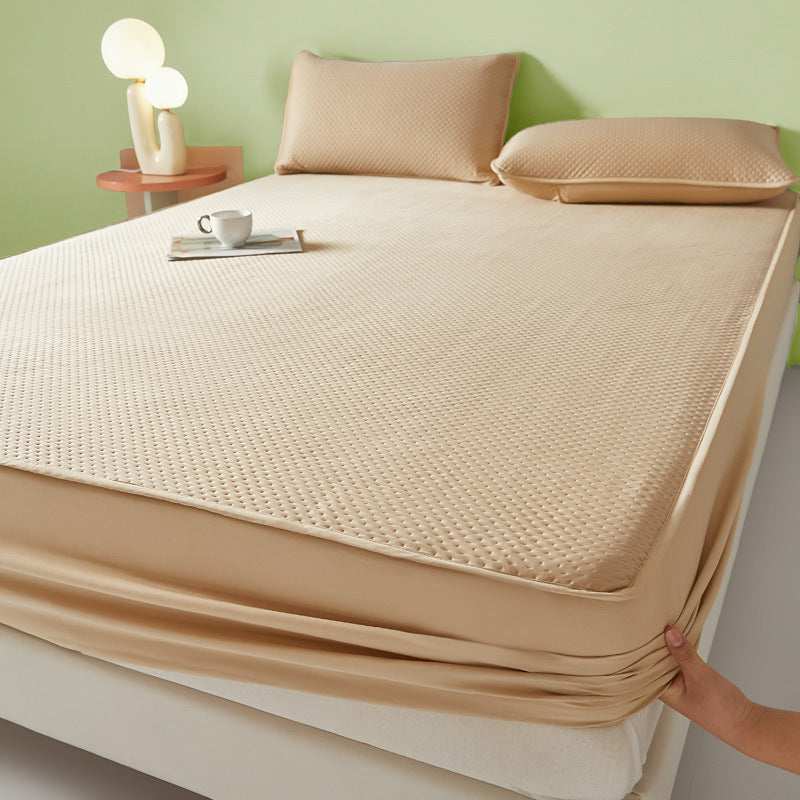 Fitted Sheet Machine Washable Single Double Soft Mat