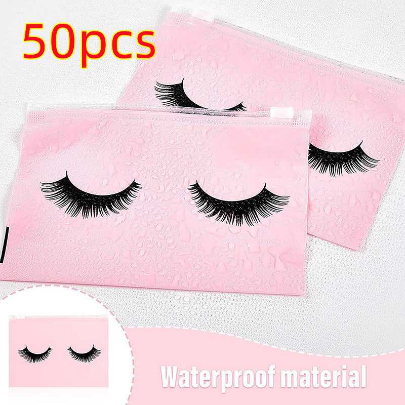 Eyelash EVA Black Zippered Makeup Storage Bag