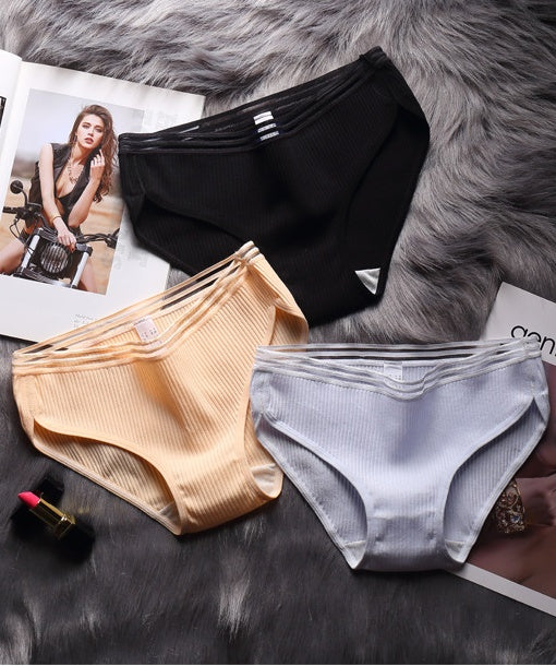 Women’s Japanese Ribbed Cotton Underwear