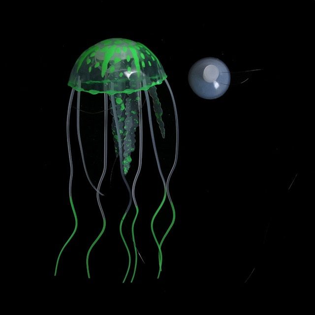 Fish Tank Landscaping Decoration Simulation Fluorescent Jellyfish