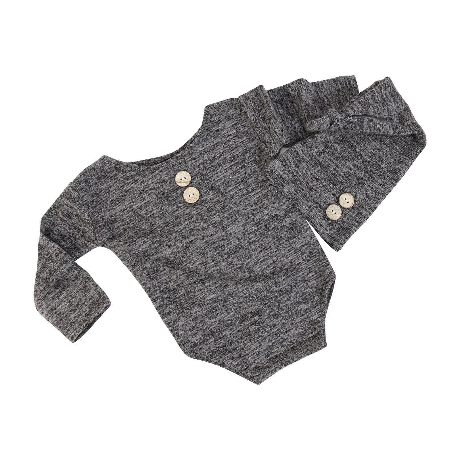 Kids Button Hat Set Casual Style Photo Props Polyester Fiber