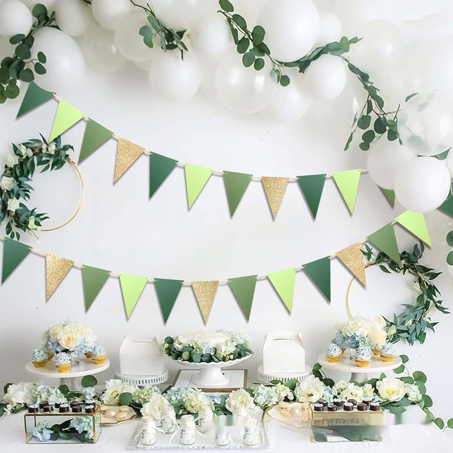 Triangle Hanging Flag Birthday Wedding Party Decoration Supplies Bunting Holiday Scene Layout Banner