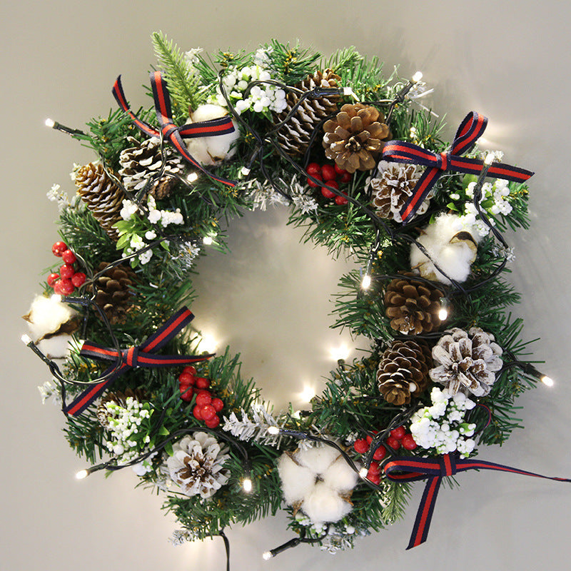 30cm 40cm Christmas Wreath Ornaments for Holiday Decoration