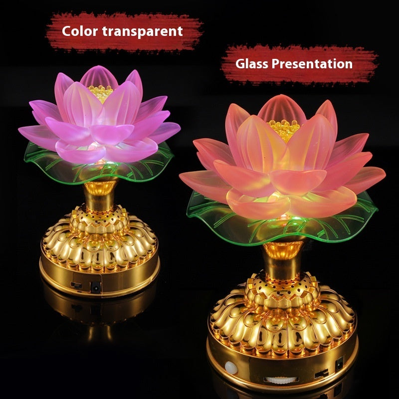 Lotus Lamp Colorful Gradient Home