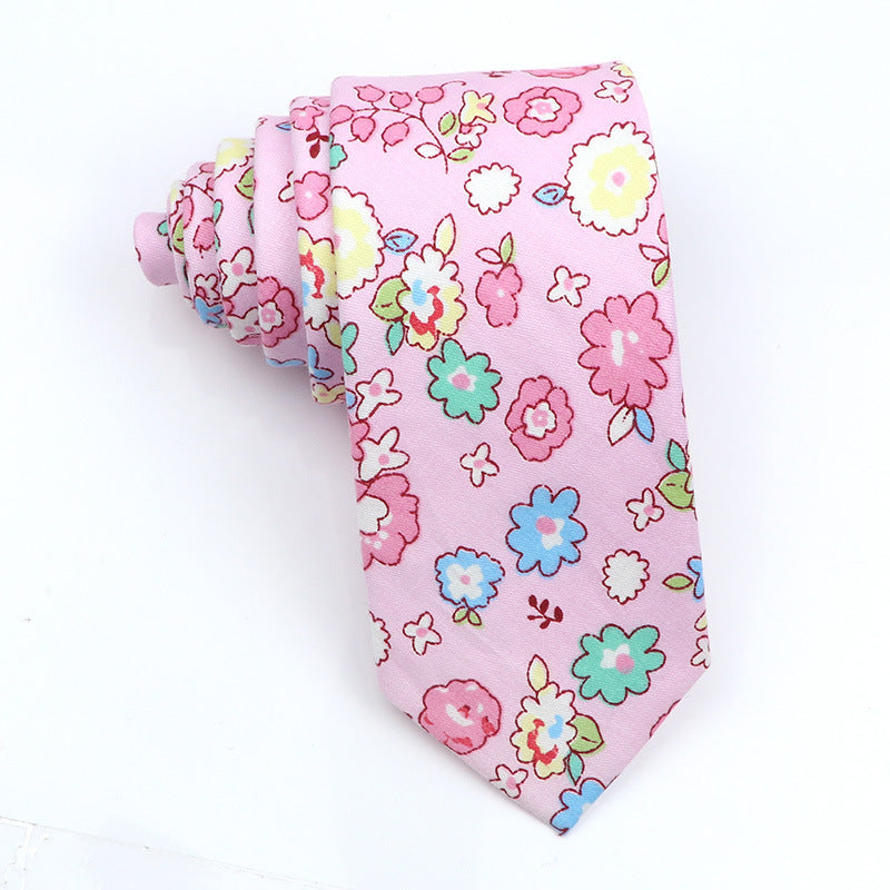 Cartoon Print Cotton Bow Tie – Casual Style