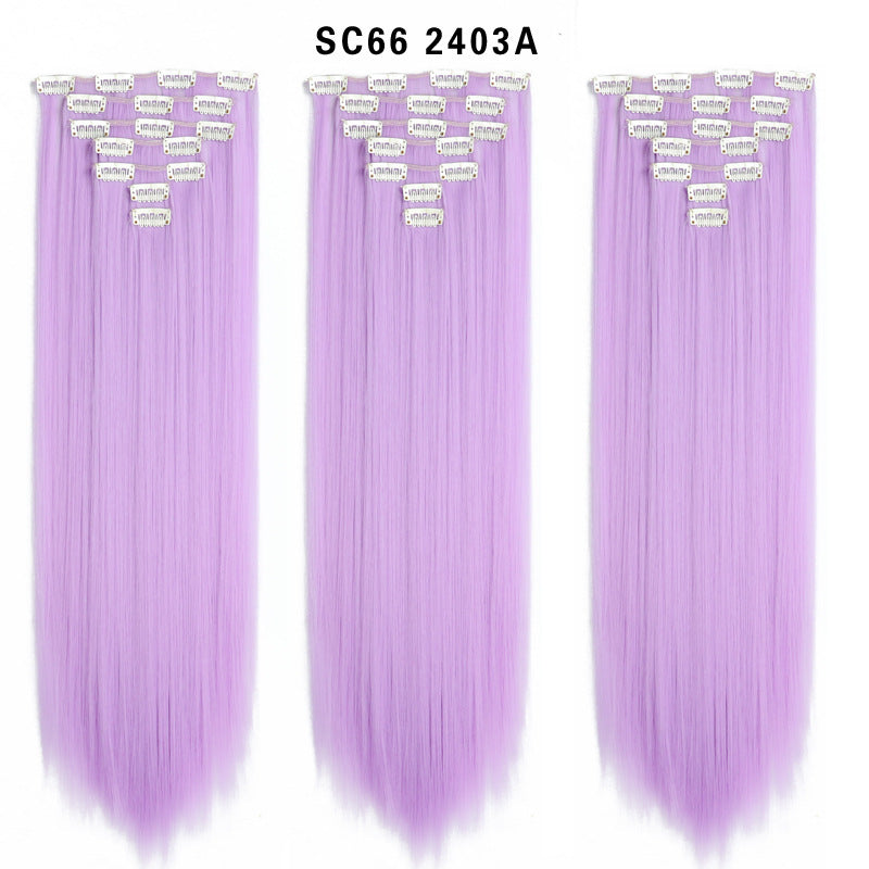 16 Card Seven-piece Hairpiece Clip Wig Beauty Chemical Fiber Wig Set Hair Extension