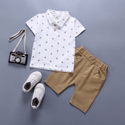Unisex Anchor Print Cotton T Shirt Casual Relaxed Fit