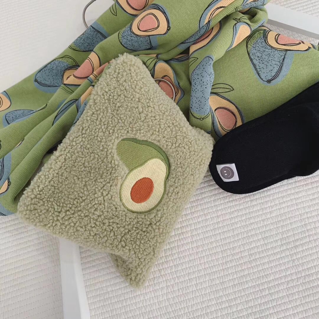 Avocado Lamb Makeup Bag – Cute Portable Cosmetic Pouch