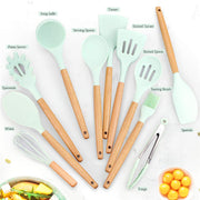 Silicone 6 Piece Cookware Set With Heat Resistant Handles