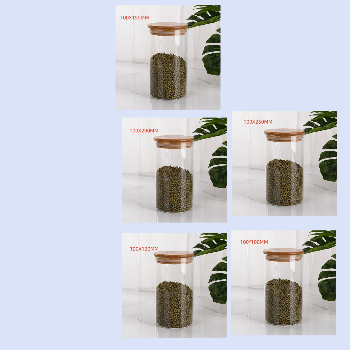 Borosilicate Glass Storage Jar – Airtight Kitchen Canister
