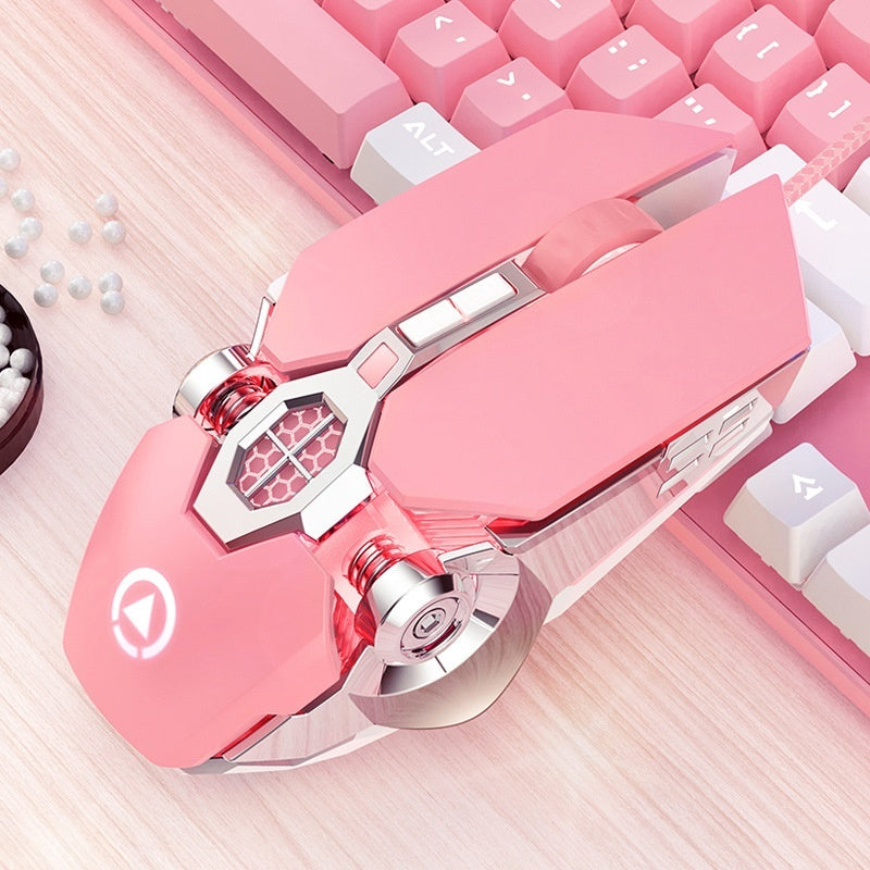 Wired RGB Gaming Mouse – Quiet Click, Programmable Macros, Adjustable DPI (USB)
