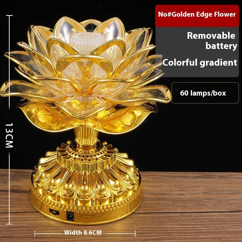 Lotus Lamp Colorful Gradient Home